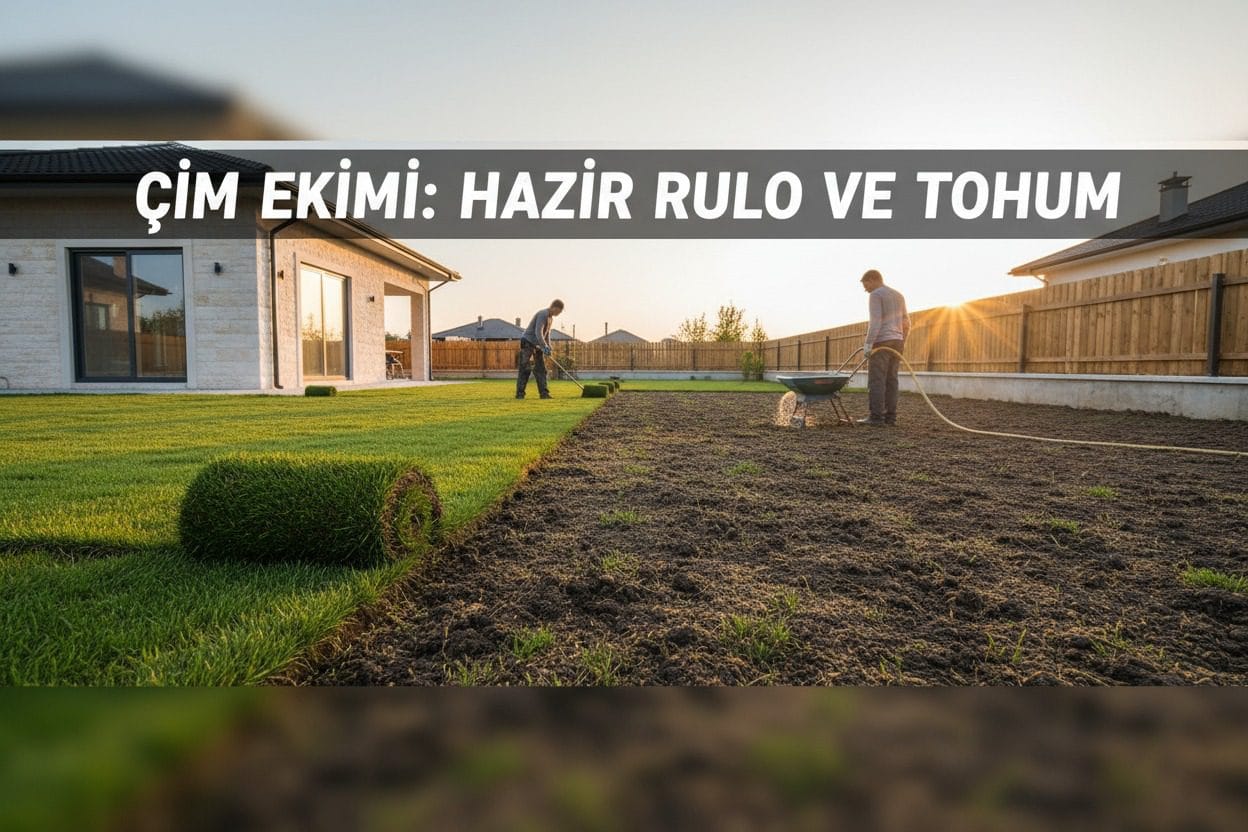 Hazır çim serimi ve çim ekimi hizmeti